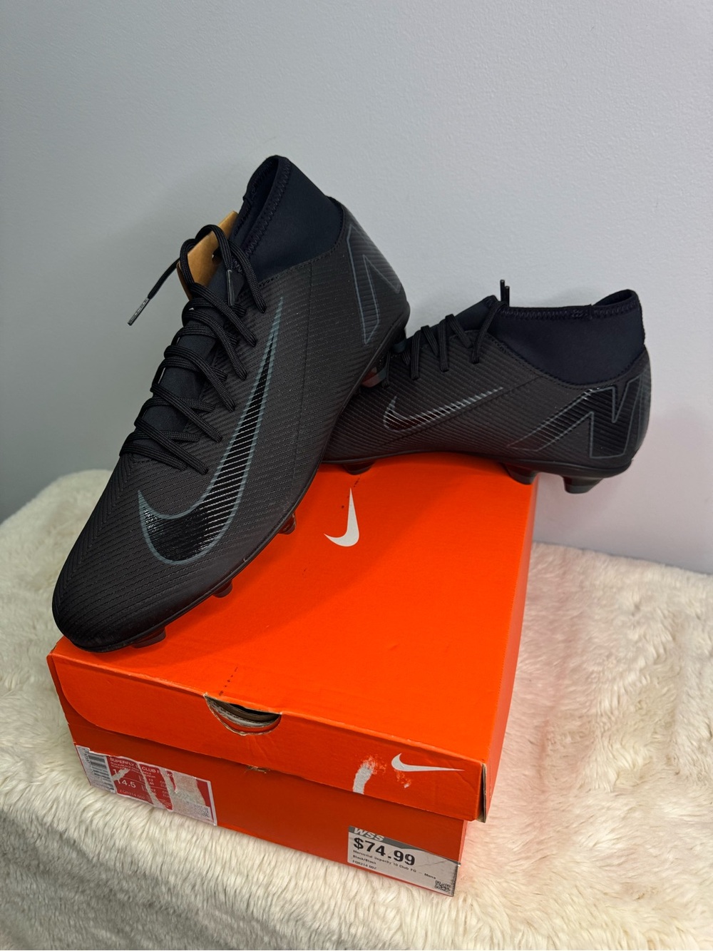 Nike Mercurial Superfly 9 Club Football Cleats Black Medium (D) Men’s US 13